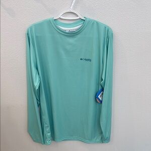 Columbia Men's Mint Green Long Sleeve Shirt